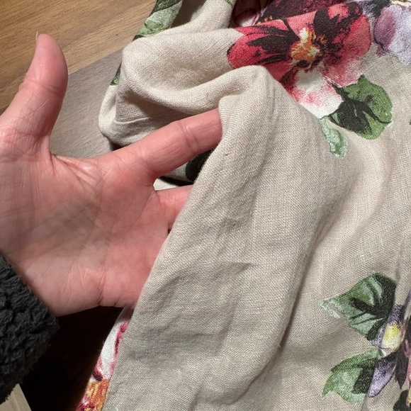 Milio-Milano 100% linen floral shirt dress - size medium - Picture 8 of 8